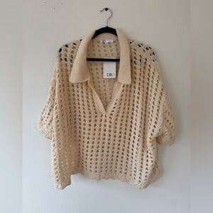 DR2 Crochet Open-Knit Crop Top